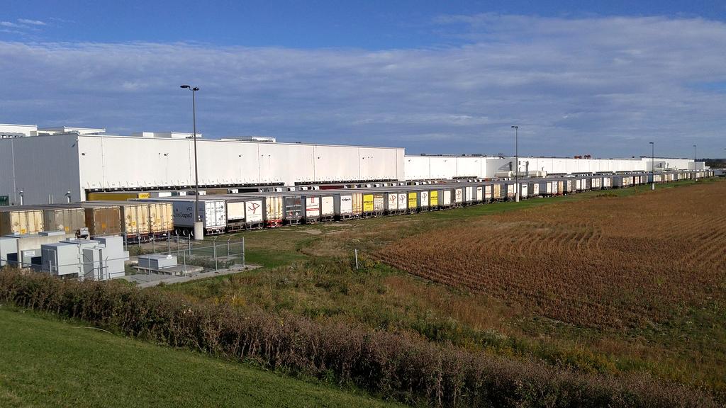 Logistics warehouse background